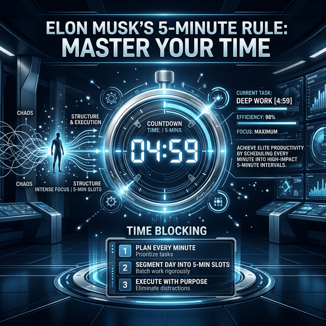 How Elon Musk's 5-Minute Rule Can Transform Your Productivity: Insights from Latest Research